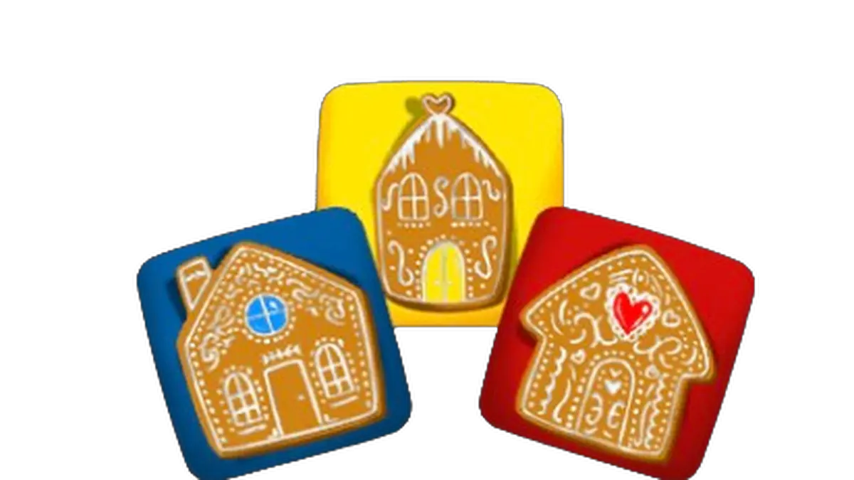 Evil Dozen slot game interface with gingerbread house symbols and dark holiday theme
